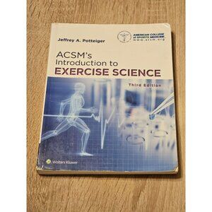 ACSM's Introduction to Exercise Science 3rd Edition No Code Included College